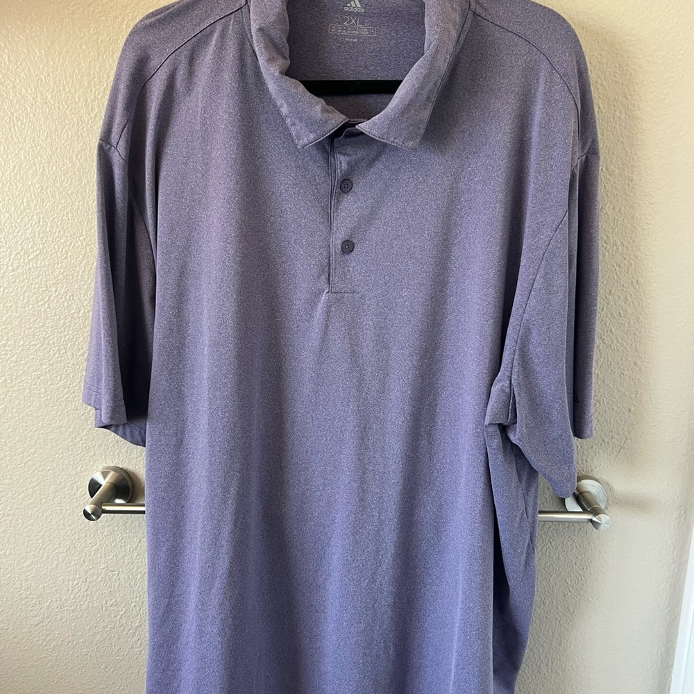 Adidas Purple Polo Shirt Classic Design